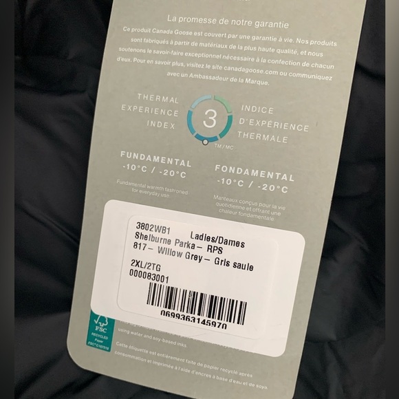 Canada Goose Black Label 2025 Shelburne Parka Down Feather Willow Grey NWT - Picture 10 of 12